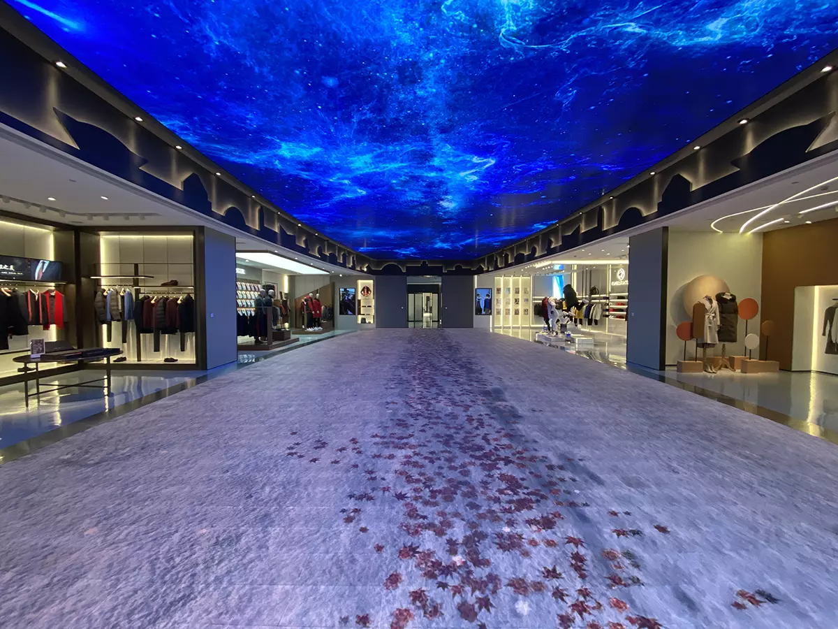 Interactive LED video floor