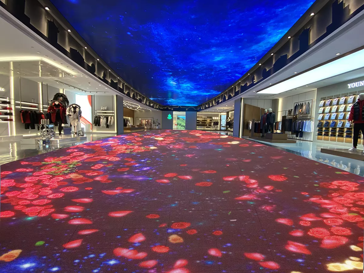 Interactive LED floor screen